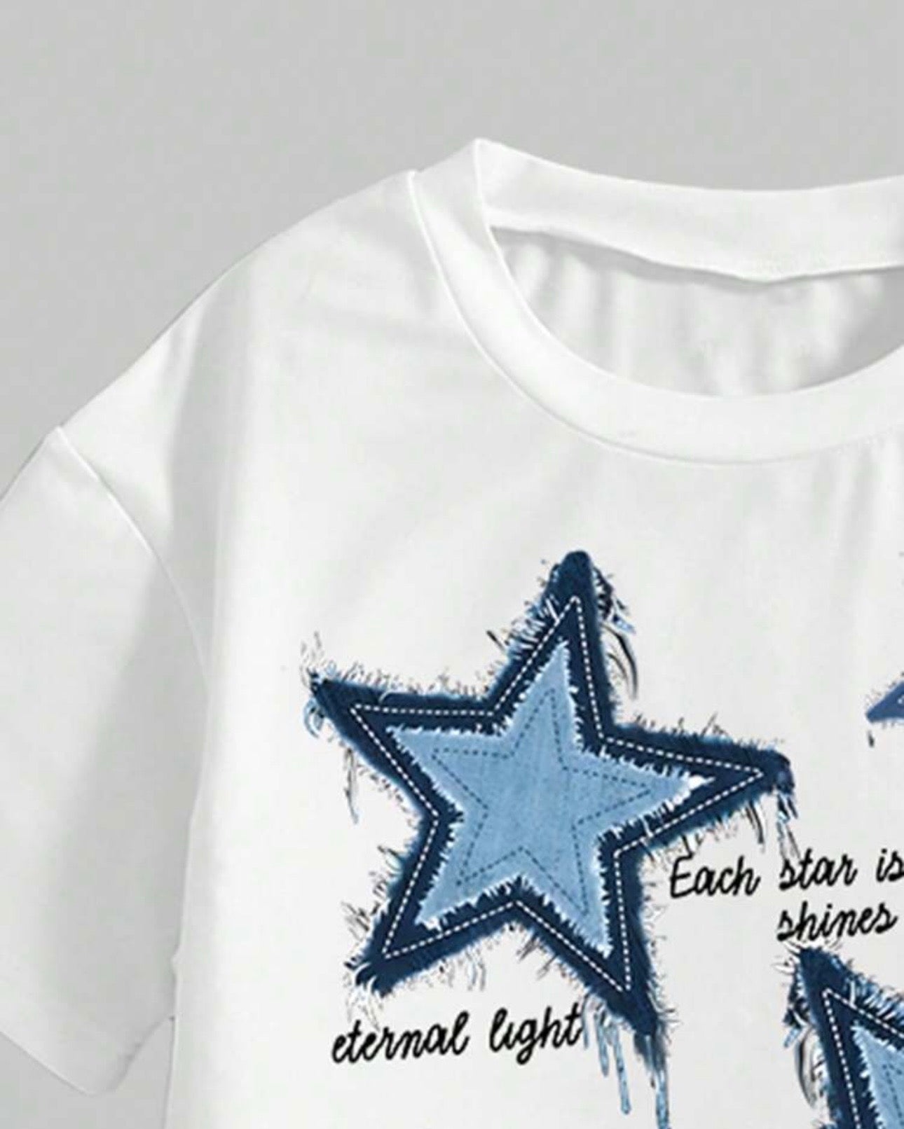 Girls’ Star Print Short Sleeve T-Shirt & Cargo Pants Set