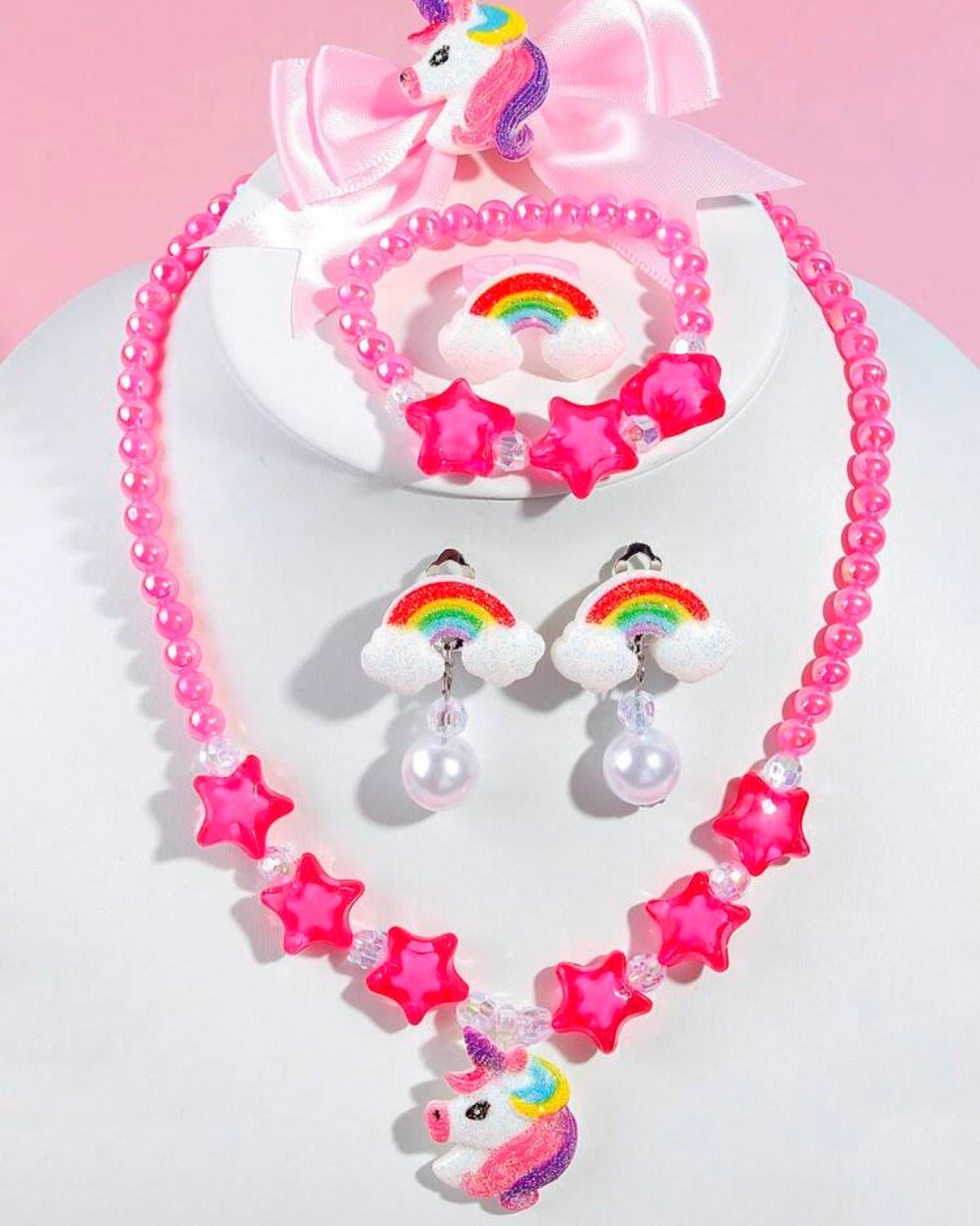 Kids unicorn jewellery set