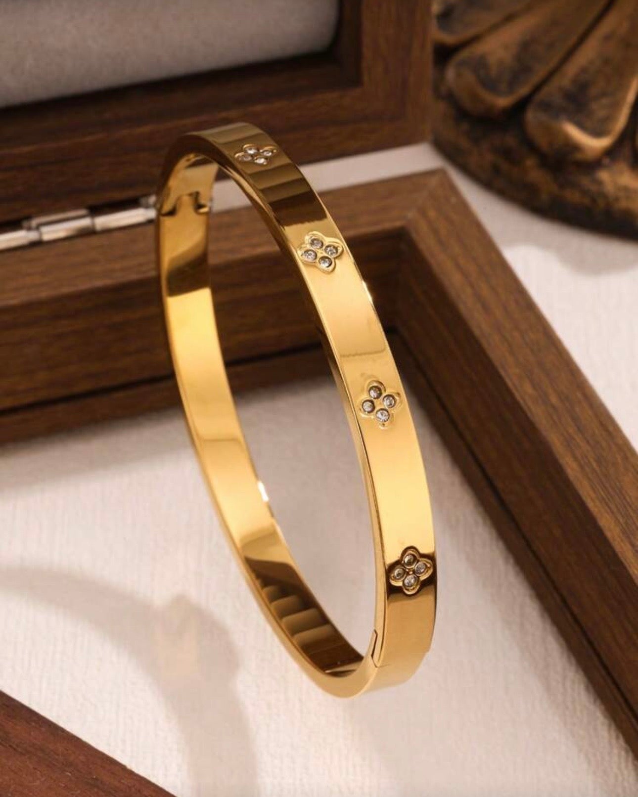 Set of 3 Premium Zirconia Bangle Bracelets