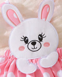 Baby Girl 1pc Polka Dot & Cat Dress