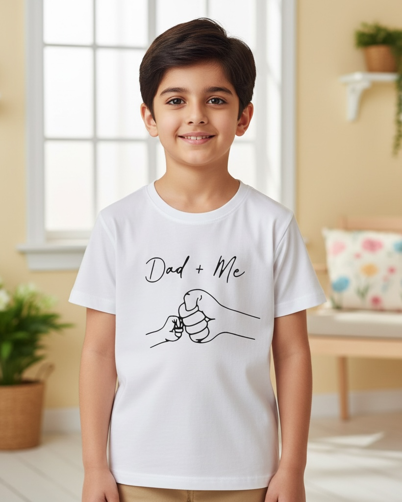 Boys “Dad + Me” Printed T-Shirt