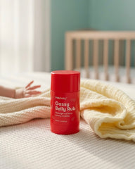 Frida Baby Gassy Belly Rub – Gentle Massage Balm for Baby Gas & Tummy Comfort