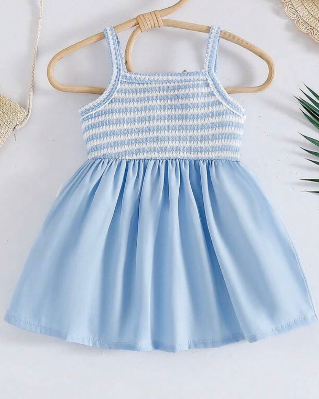 Blue Spaghetti Strap Dress