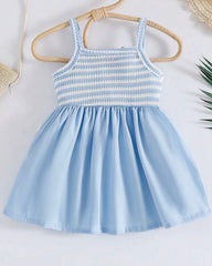 Blue Spaghetti Strap Dress