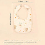 3pcs/Set U-Shaped Pure Cotton Bibs