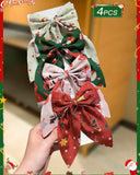 Christmas Bow Hair Clips