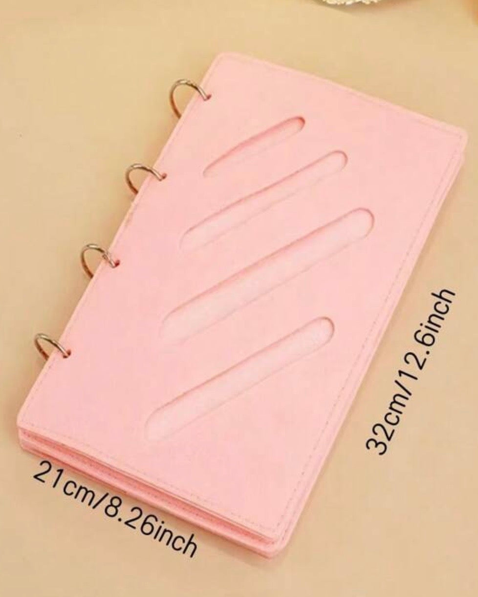 4-Page Loose-Leaf Booklet Design Organizer For Hair Accessories