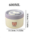 600ml Purple Stainless Steel Thermal Insulated Lunch Box
