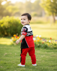 Baby Boys Racing Sports Graphic T-Shirt & Pants Set