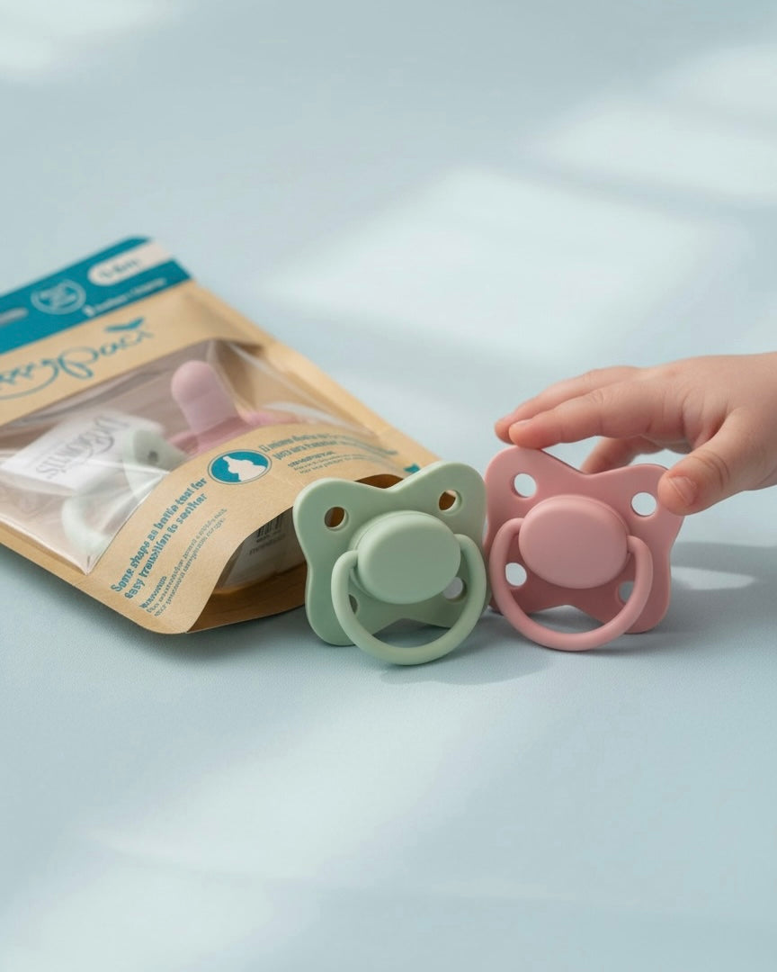 Dr. Brown’s HappyPaci 100% Silicone Baby Pacifier – 2 Soothers in 1 Pack