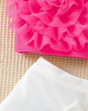 3pc set Pink bow shirt, Shorts and Bag