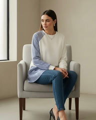 Women Striped Patchwork Contrast Color Ribbed Button Casual Top