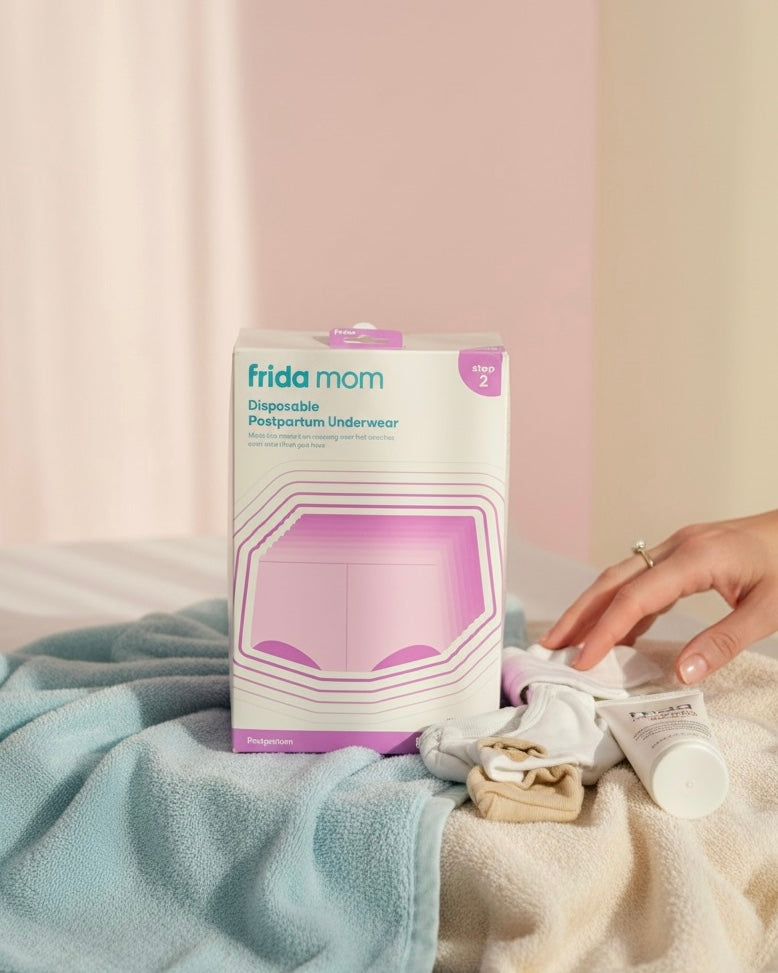 Frida Mom Disposable Postpartum Underwear – High-Waist Recovery Briefs