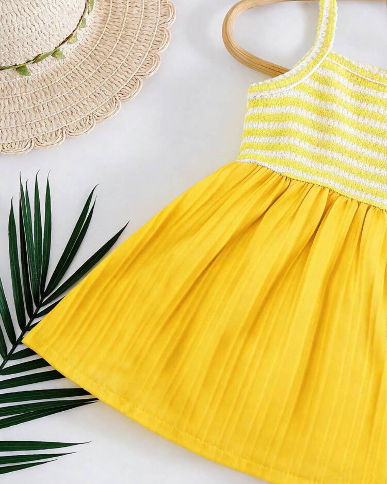 Yellow Spaghetti Strap Dress