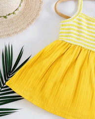 Yellow Spaghetti Strap Dress