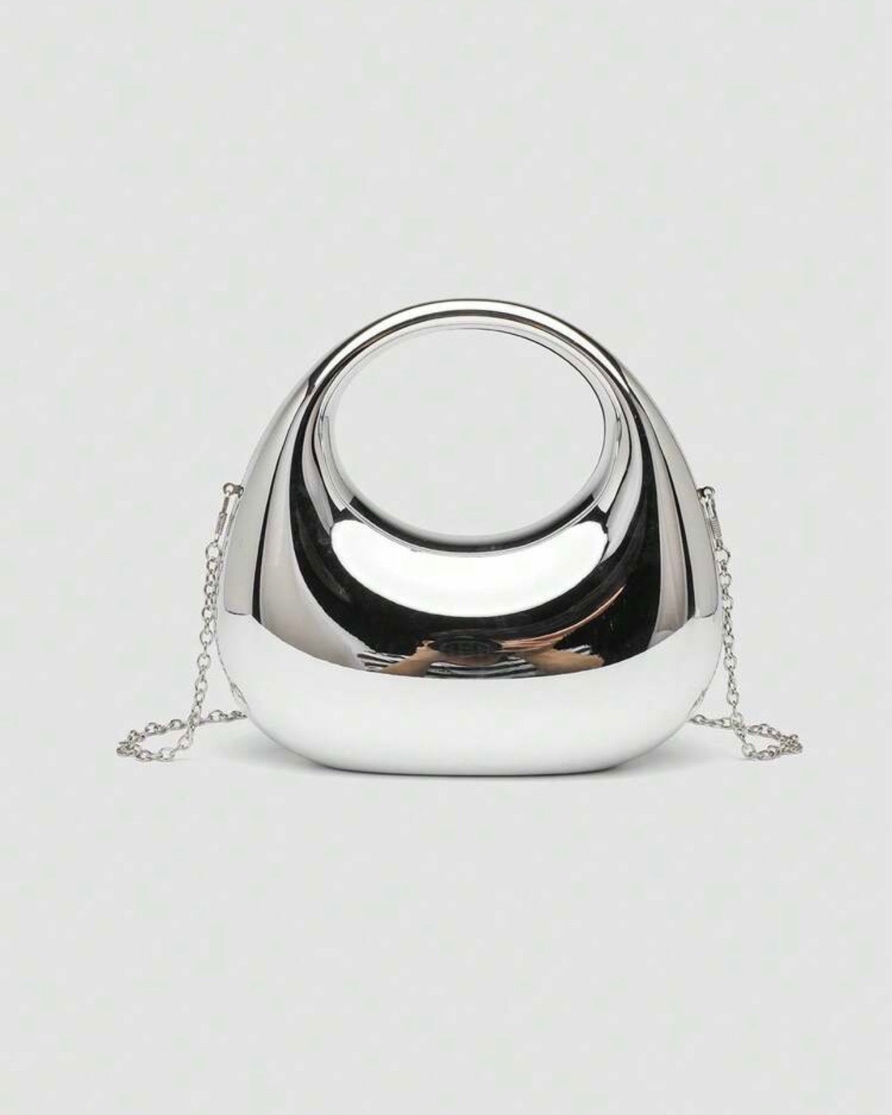 Acrylic Red Crescent Moon Mini Clutch Bags