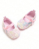 Infant Girl Shoes | Cute Lace Flower Decor Princess Shoes