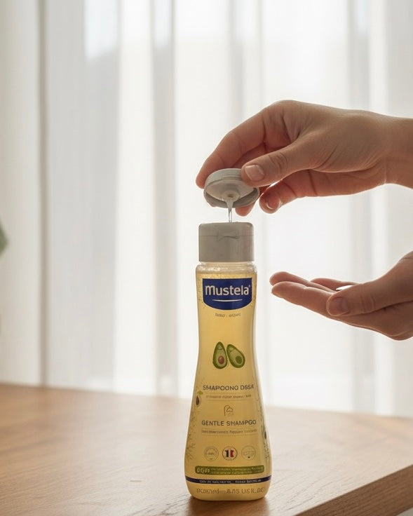 Mustela Shampooing Doux – Gentle Baby Shampoo with Organic Avocado