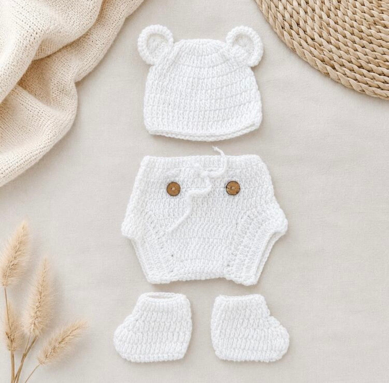 0-1M Newborn Unisex Photography Outfits (3 Colours)