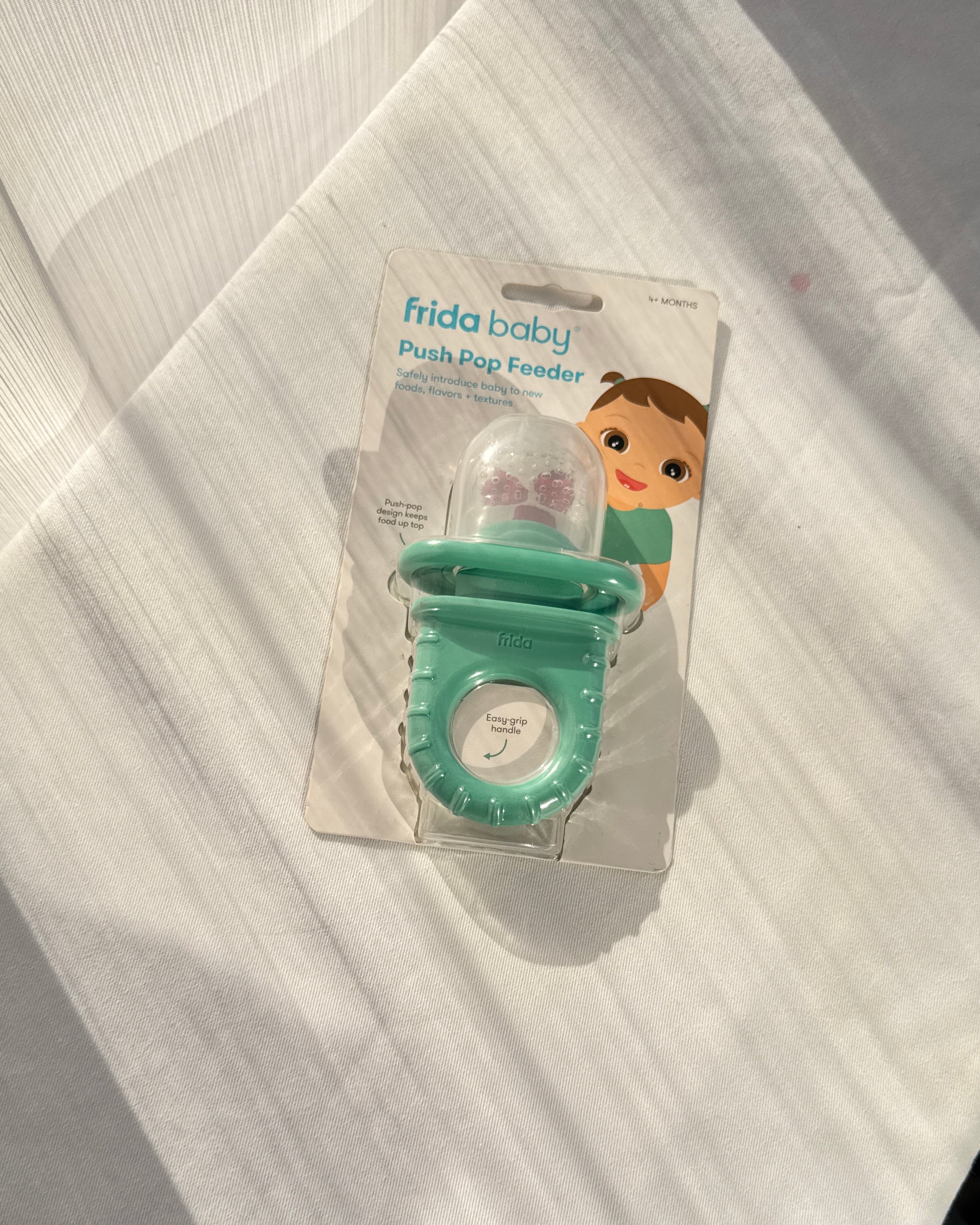 Frida Baby Push Pop Feeder – Silicone Baby Food & Fruit Feeder