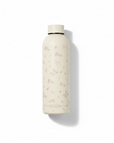 500ml Beige Rose Floral Insulated Stainless Steel Water Bottle