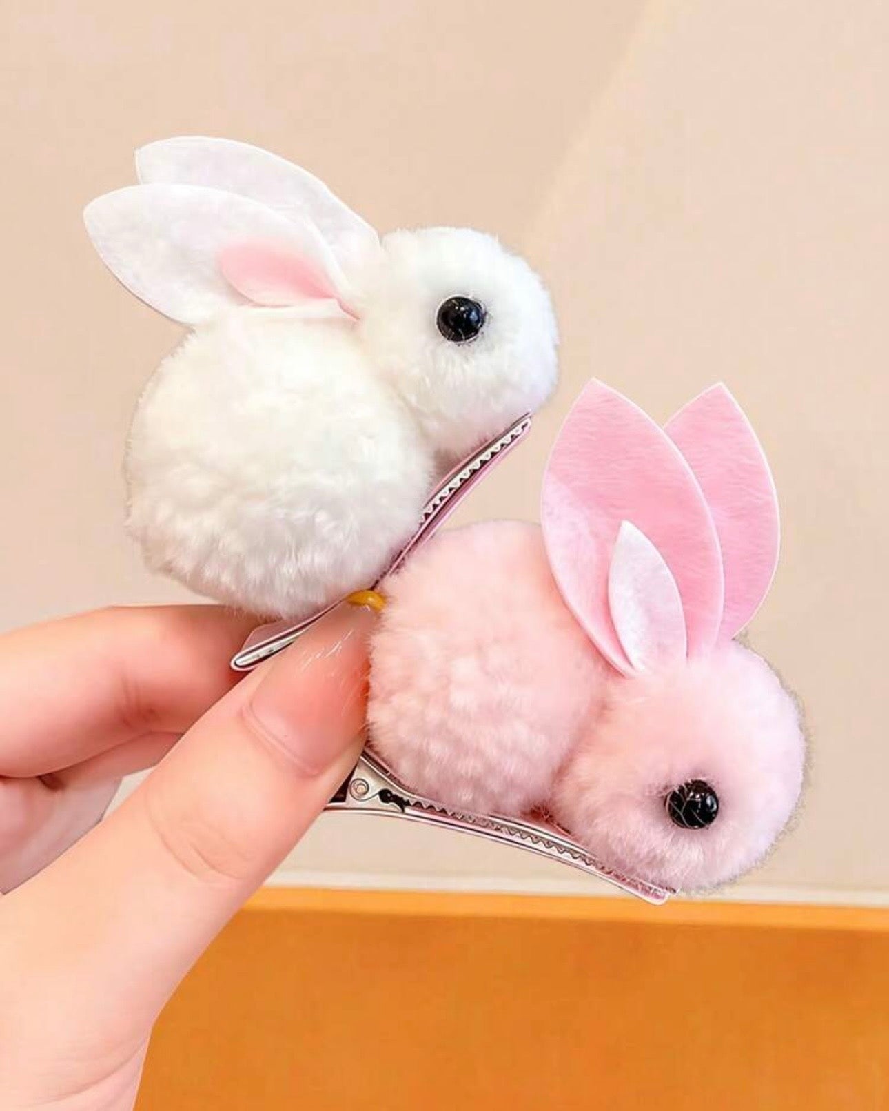 10 Pcs Soft Cute Rabbit Hair Clips