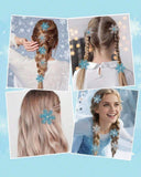 8pcs Shiny Snowflake Hair Clips