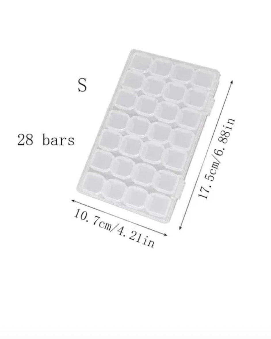 Multi-Functional Transparent Jewellery Storage Box with 28/56 Compartments