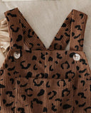 Baby Girl Leopard Print Jumpsuit & Long Sleeve Top Set
