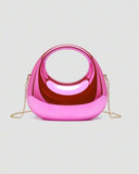 Acrylic Red Crescent Moon Mini Clutch Bags