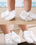 4 Pairs Baby Socks With Bow Decor