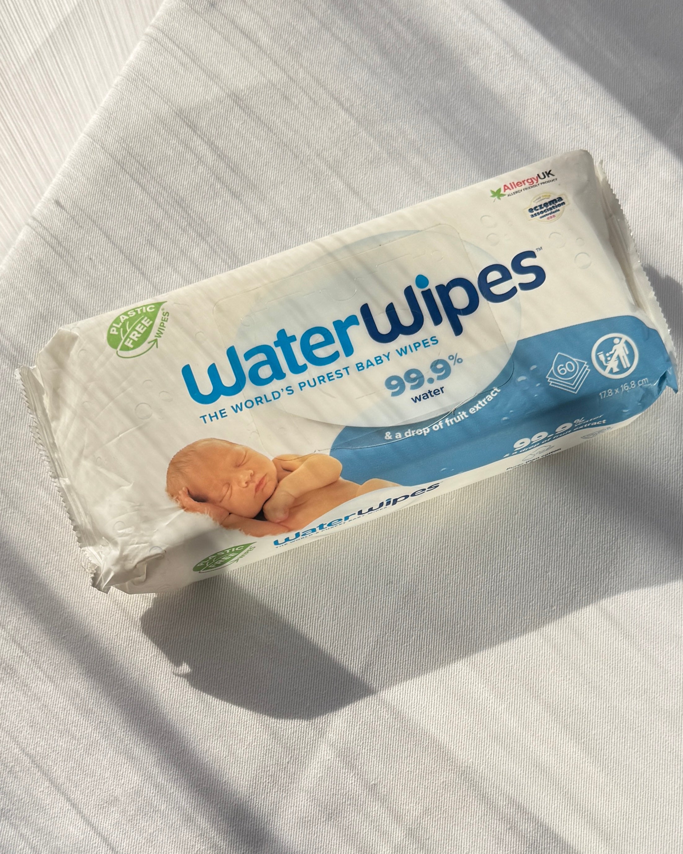 WaterWipes – The Purest Baby Wipes (Plastic-Free, Sensitive Skin, UK Quality)