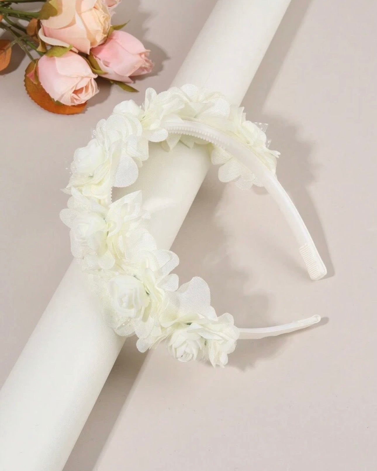 1pc Solid Color Floral Children Headbands