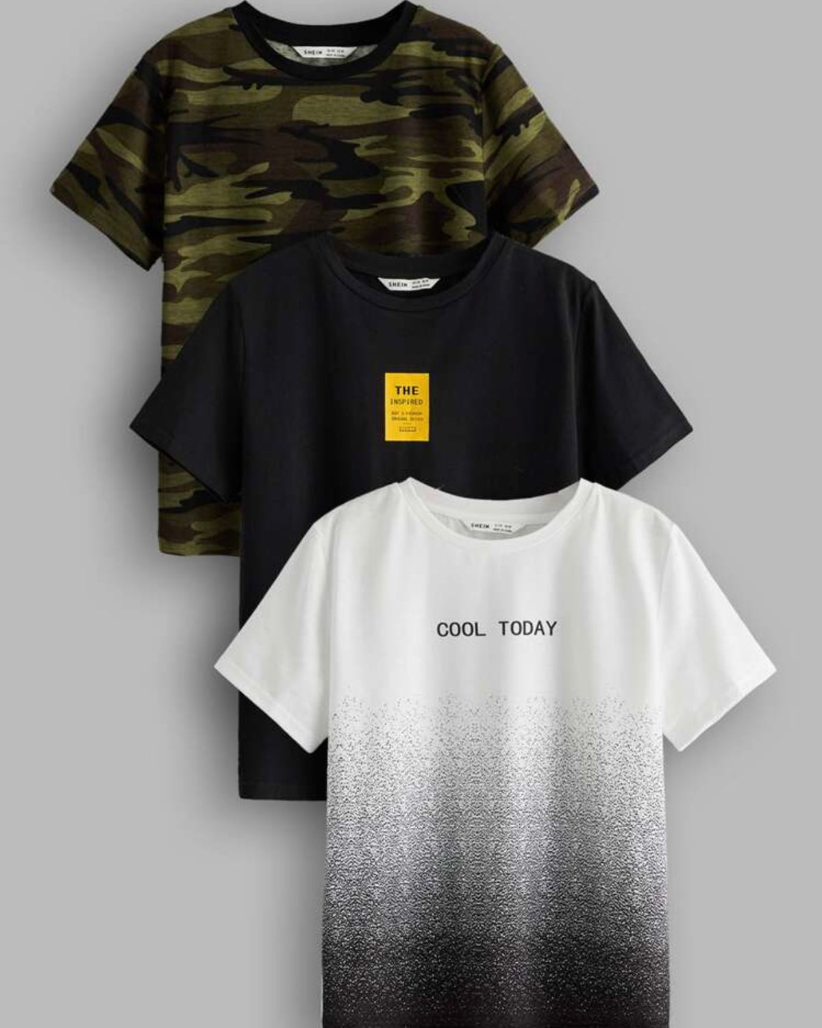 Tween Boy Bundle of 3 Modern Graphic T-Shirts