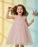 Baby Girl Light Pink Stylish Party Frock