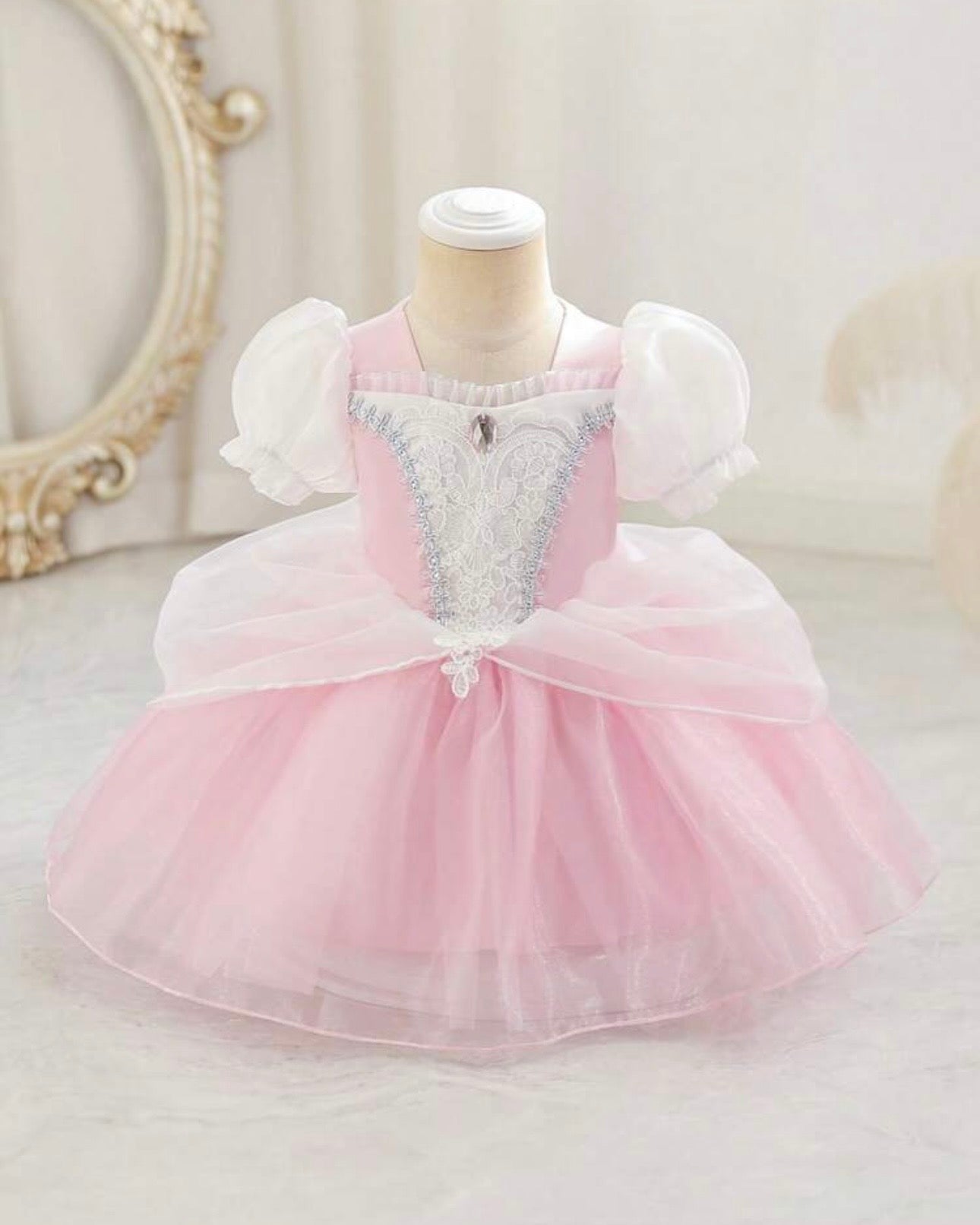 Baby Girls Pink Cinderella Dress