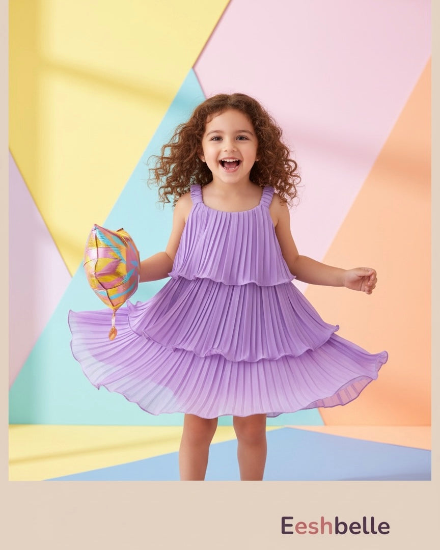 Baby Girls’ Sleeveless Ruffle Cake Dress