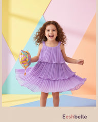 Baby Girls’ Sleeveless Ruffle Cake Dress