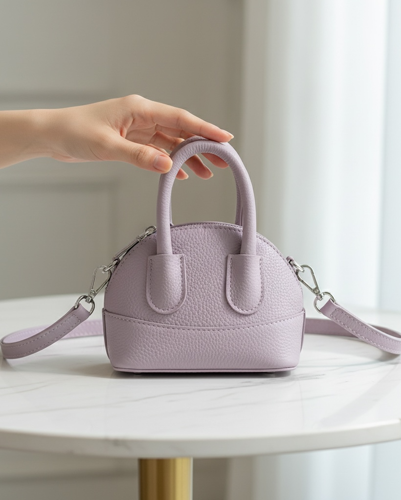 Mini Shell Purple Crossbody Handbag