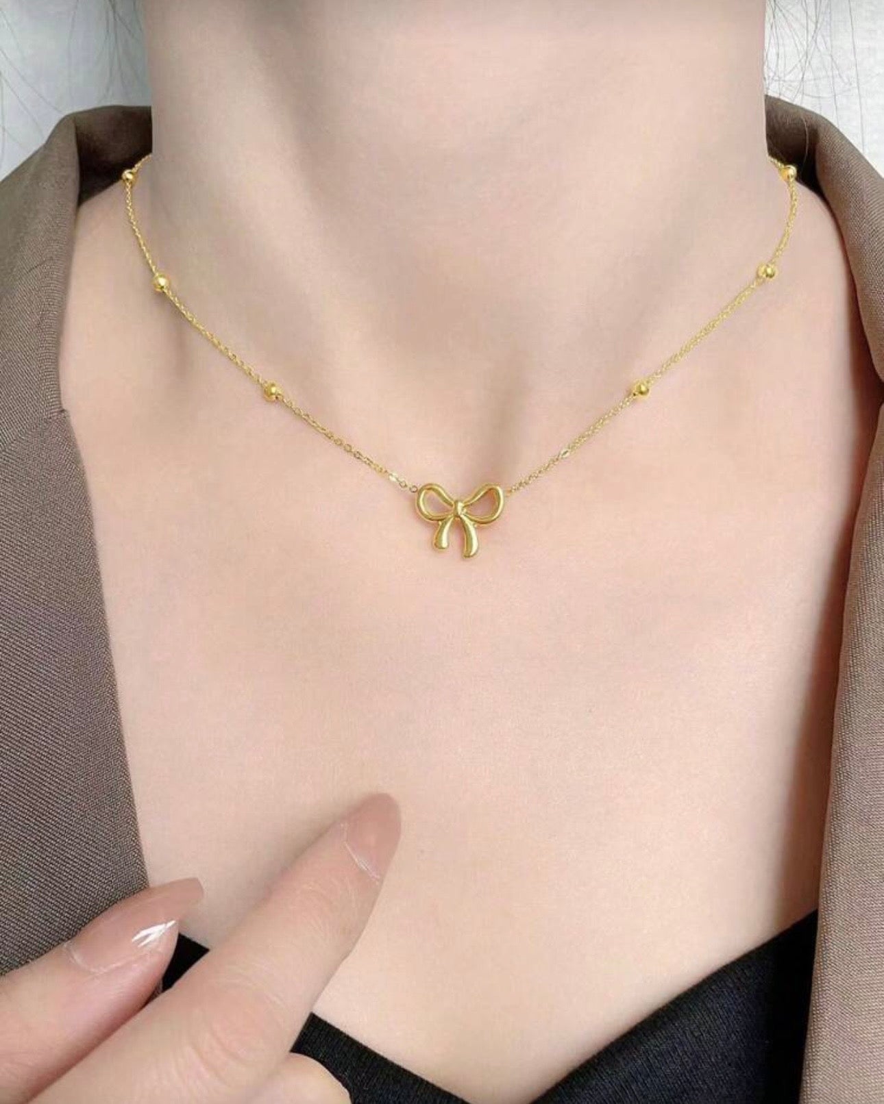 Gold Plated Premium Quality Butterfly Pendant Necklace