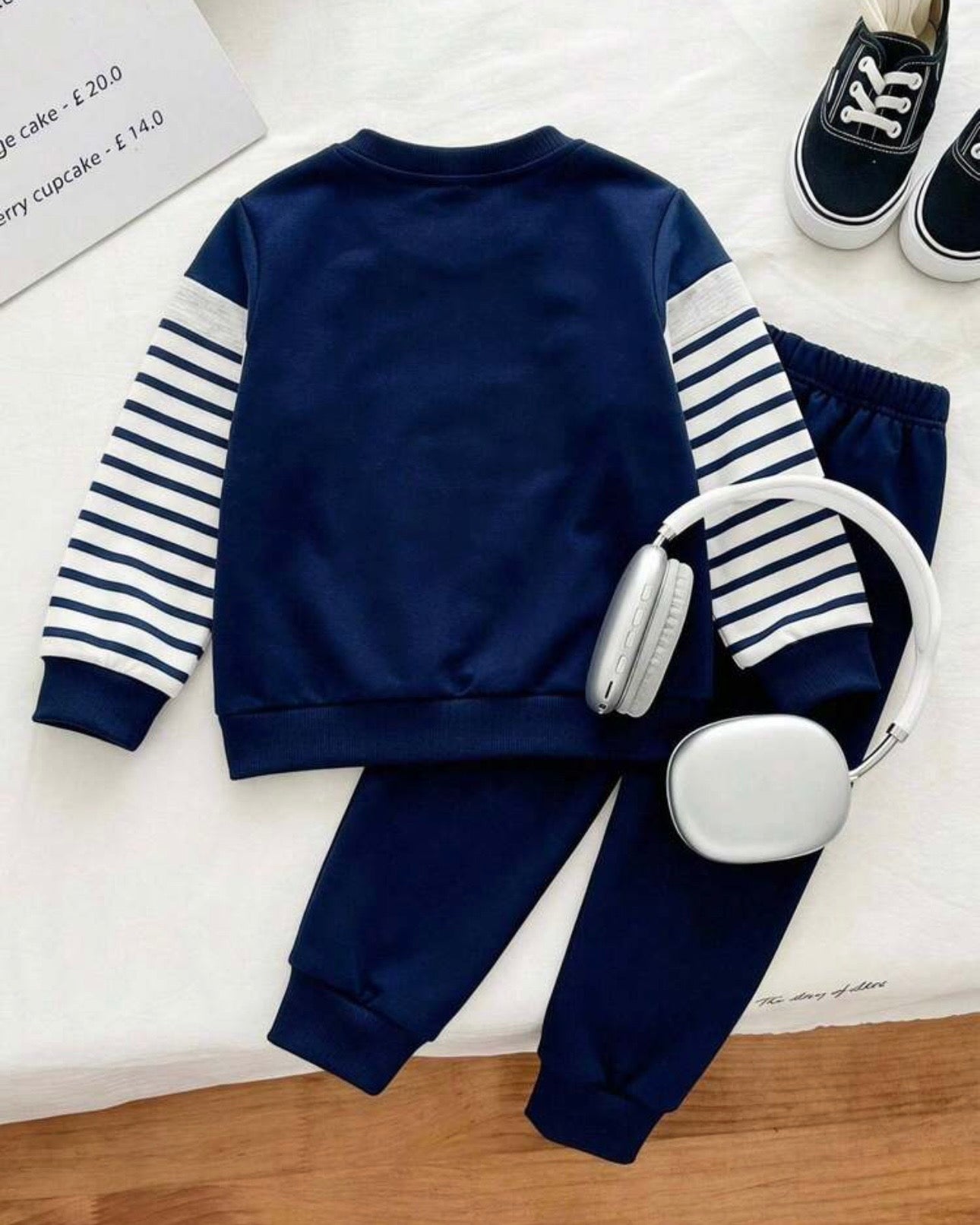 Kids Boys Horse Print Striped 2-Piece Outfit Set