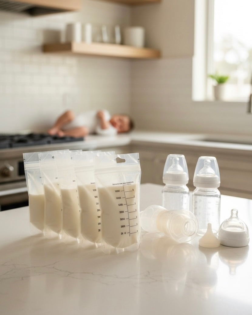 Lansinoh Breastmilk Storage Bags – Pack of 50 Pre-Sterilized Milk Storage & Freezer Bags