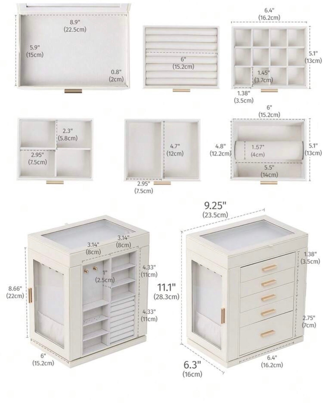360° Rotating Jewelry Storage Box – Multiple Layer Organizer
