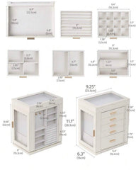 360° Rotating Jewelry Storage Box – Multiple Layer Organizer