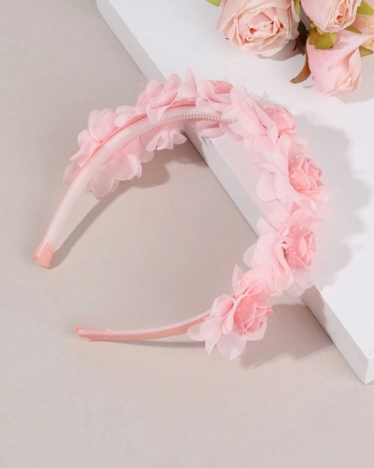 1pc Solid Color Floral Children Headbands