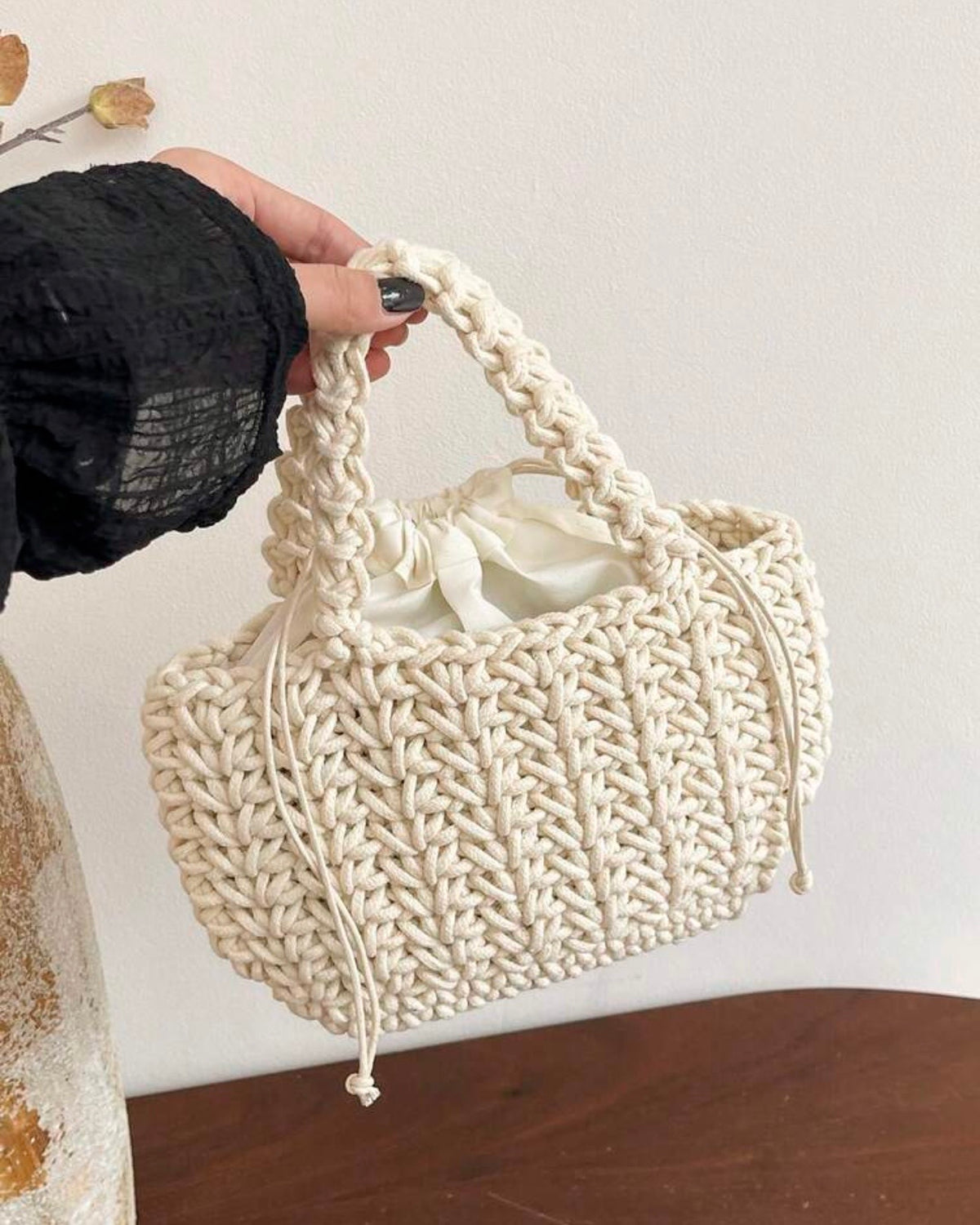 Stylish Crocheted Small Bag for Women
