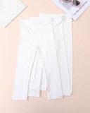 3 pairs Premium White Ankle Length Leggings