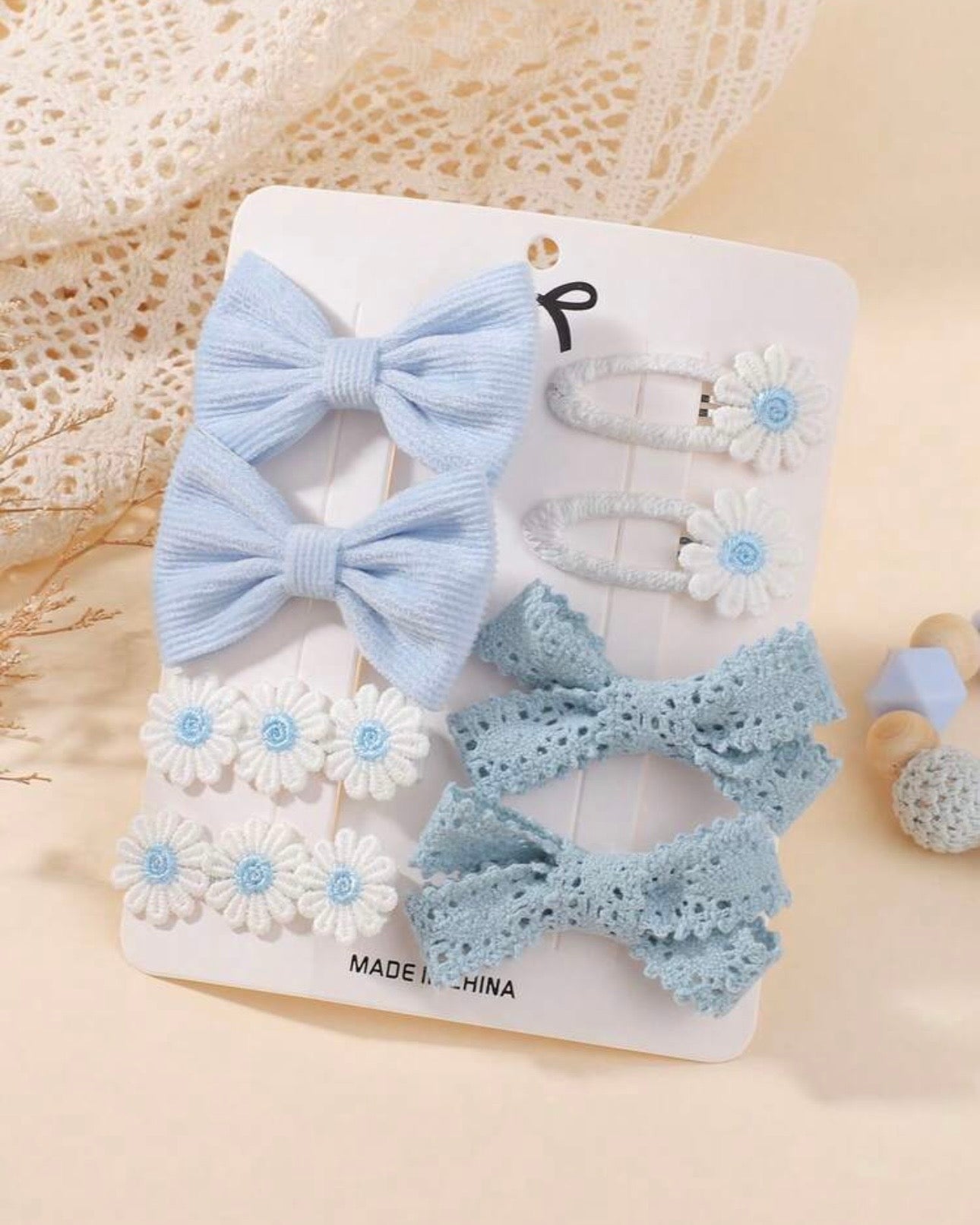 8pcs Cute Bowknot Hair Clips