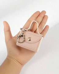 Leather Mini Bag with Holder ( White, Black, Green, Pink, Brown, Blue, Red, Beige)