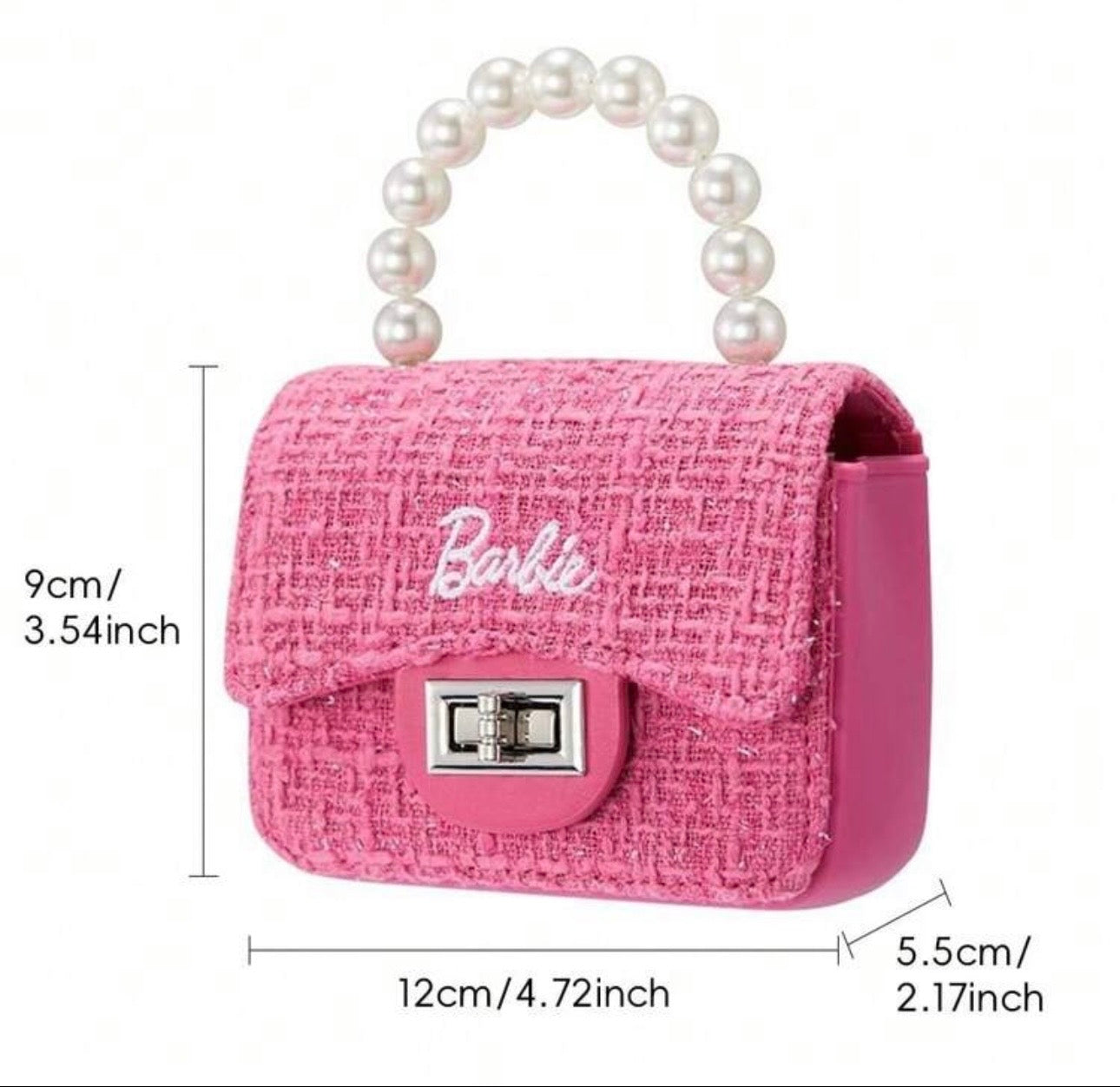 Pink Barbie Crossbody Chain Bag